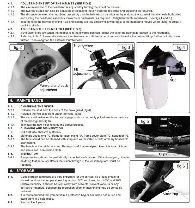 FACE SHIELD | 3D CURVED MOLDED LENS (FS03C)