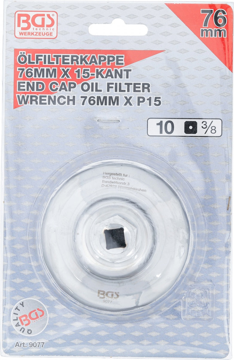 OIL FILTER WRENCH | 15-POINT | Ø 76 MM | FOR FORD (9077)