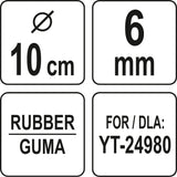 RUBBER PLUNGER FOR DRAIN CLEANING | 10 CM (YT-24960)