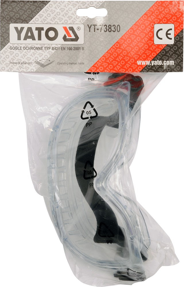 SAFETY GOGGLES CLEAR (YT-73830)