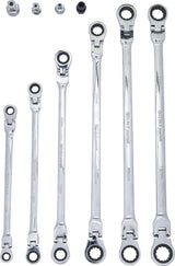 DOUBLE SWIVEL HEAD RATCHET WRENCH SET | 8 - 19 MM | 10 PCS. (91541)