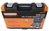 SOCKET AND WRENCH SET 108 PIECES, 1/4" + 1/2" (KR121108C)