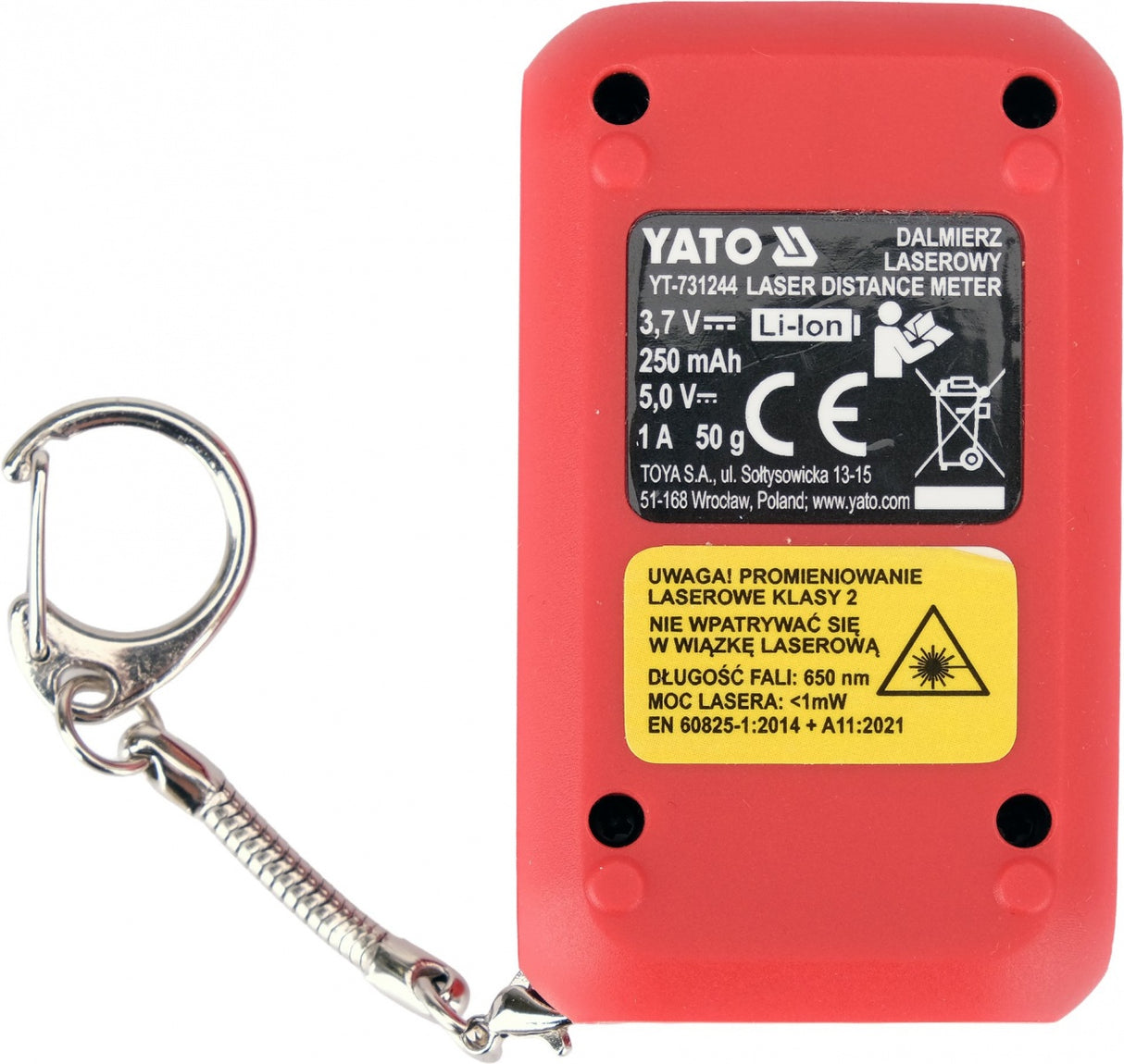 LASER DISTANCE MEASURER - KEYCHAIN | 0.05 - 30 M (YT-731244)