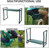 FOLDABLE GARDEN BENCH AND KNEE PROTECTION WITH TOOL BAG | 2 IN 1 (ST-1)