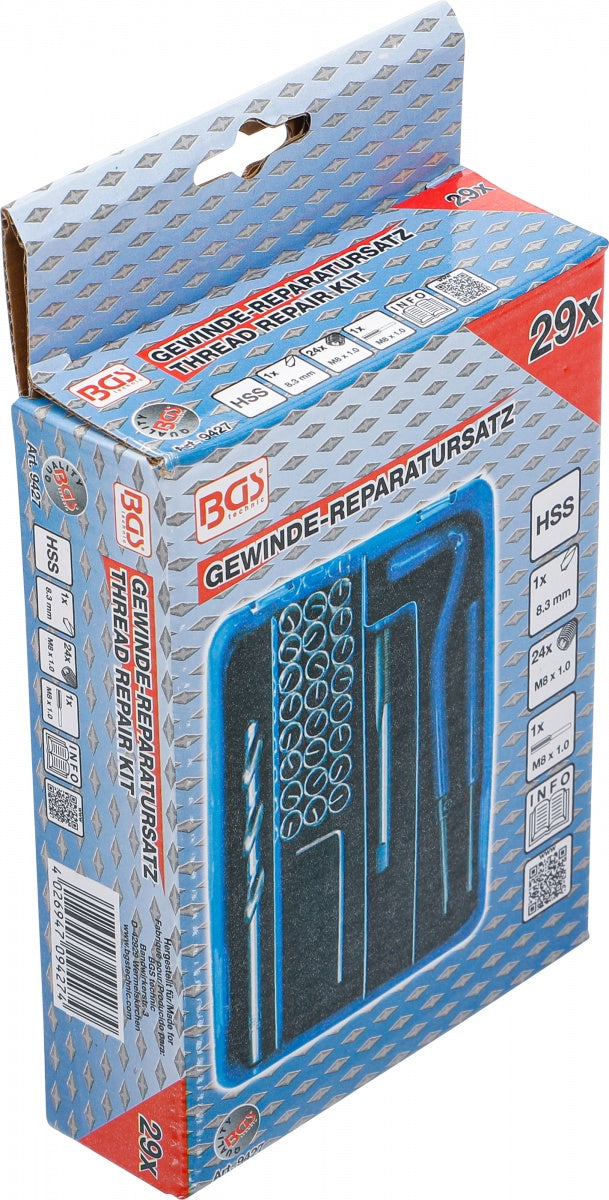 THREAD REPAIR KIT | M8 X 1.0 | 29 PCS. (9427)