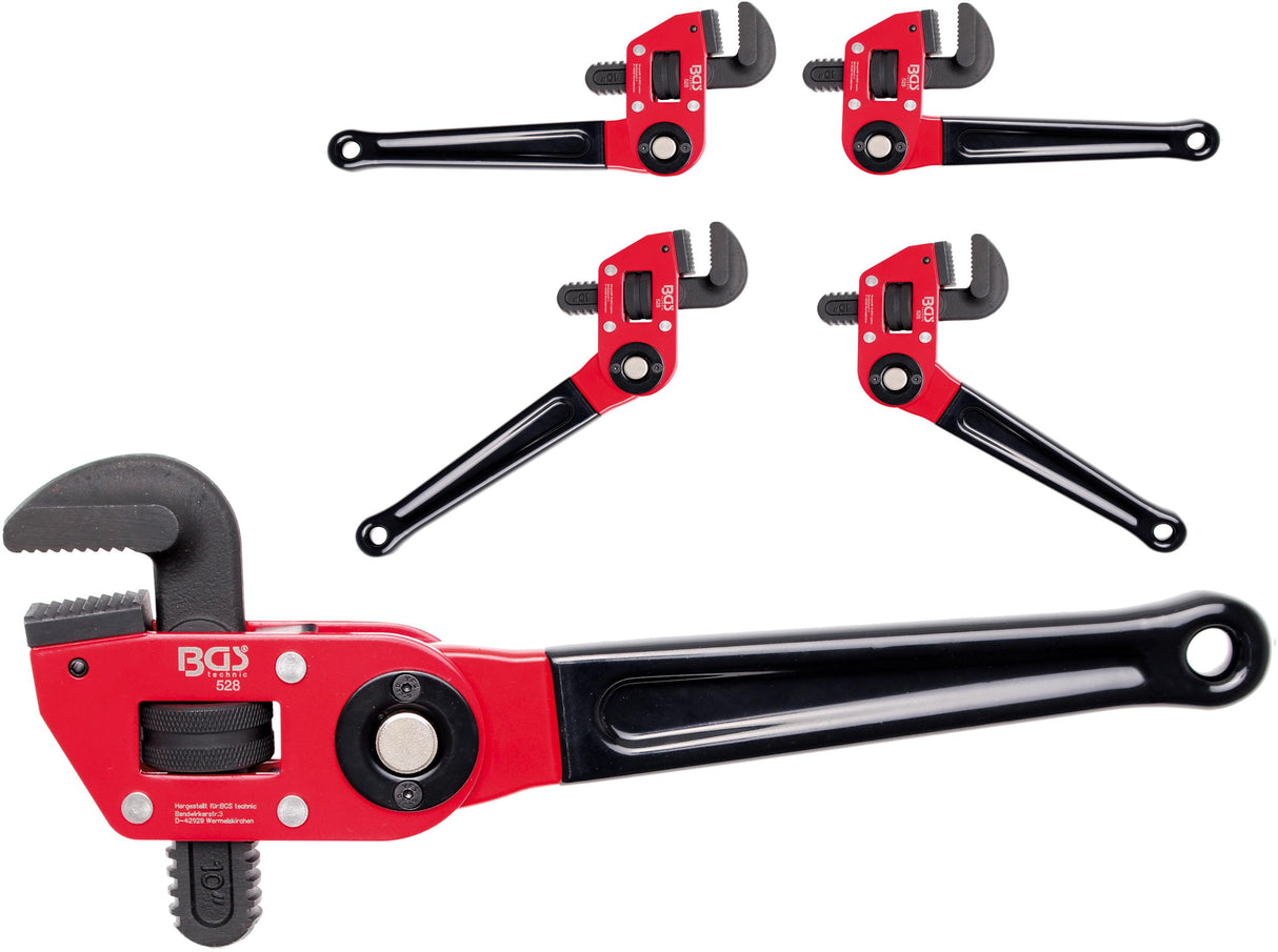 ONE-HAND PIPE WRENCH | MULTI-POSITION HANDLE | 270 MM | 50 MM (528)
