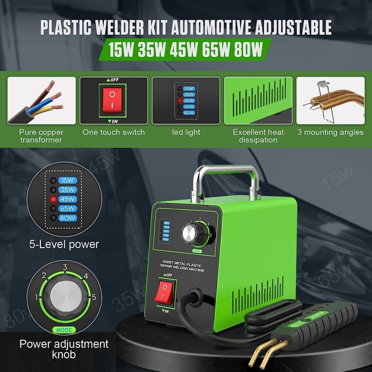 PLASTIC REPAIR SYSTEM/DEVICE | + 600 PCS. STAPLES (HS80W)