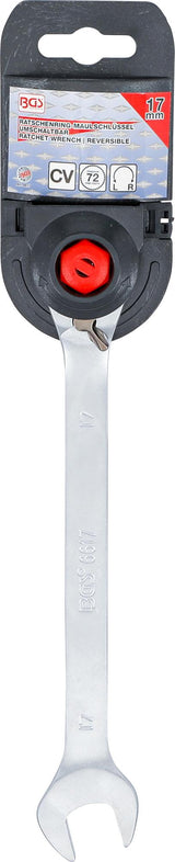 RATCHET COMBINATION WRENCH | REVERSIBLE | 17 MM (6617)