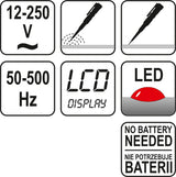 DIGITAL VOLTAGE TESTER   12-250V LCD (YT-2862)