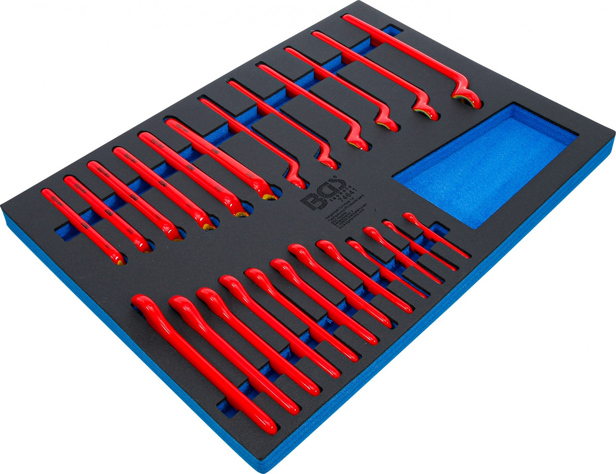 TOOL TRAY 3/3: VDE RING SPANNER AND VDE SINGLE OPEN END SPANNER SET | 24 PCS. (74641)