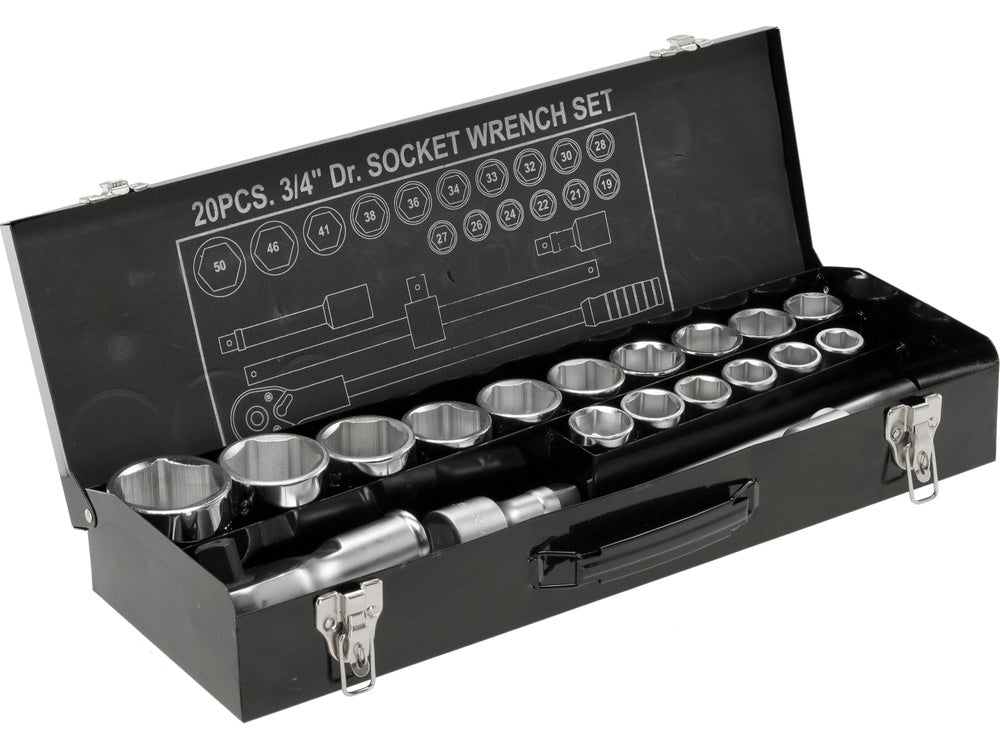 SOCKET SET 3/4" 20PCS (YT-1335)