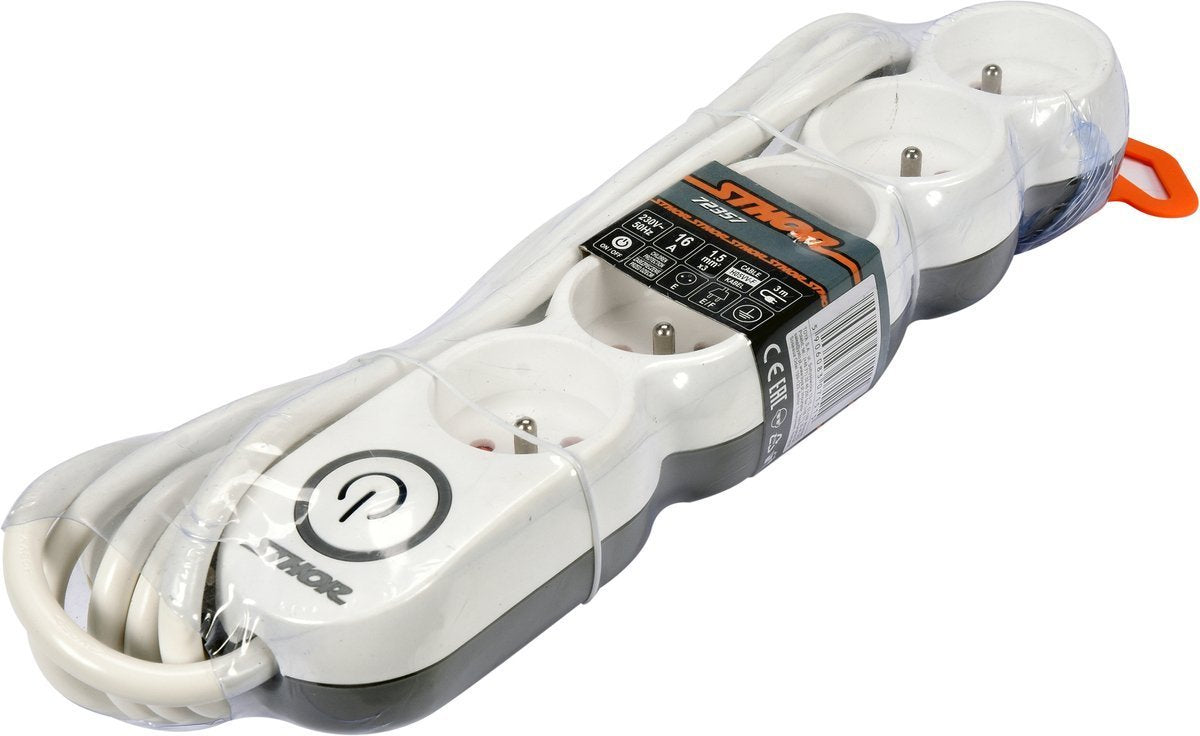POWER STRIP W. GROUND 5S 3M (72357)