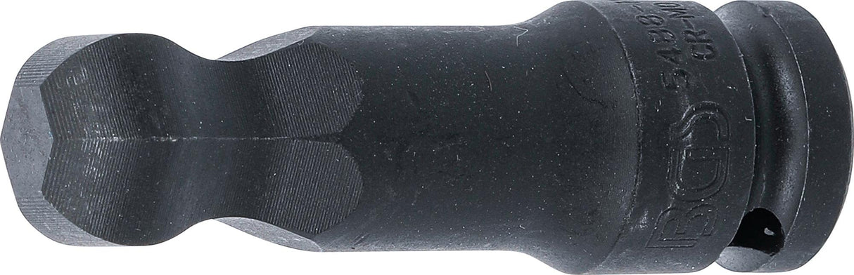 IMPACT BIT SOCKET | LENGTH 75 MM | 12.5 MM (1/2") DRIVE | INTERNAL HEXAGON WITH BALL HEAD 19 MM (5488-19)