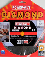DIAMOND CUTTING DISC 230 MM X1.8X2.6X7.0, SEGMENT/TURBO (PAST0230)