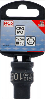IMPACT SOCKET, HEXAGON | 12.5 MM (1/2") DRIVE | 10 MM (5210)