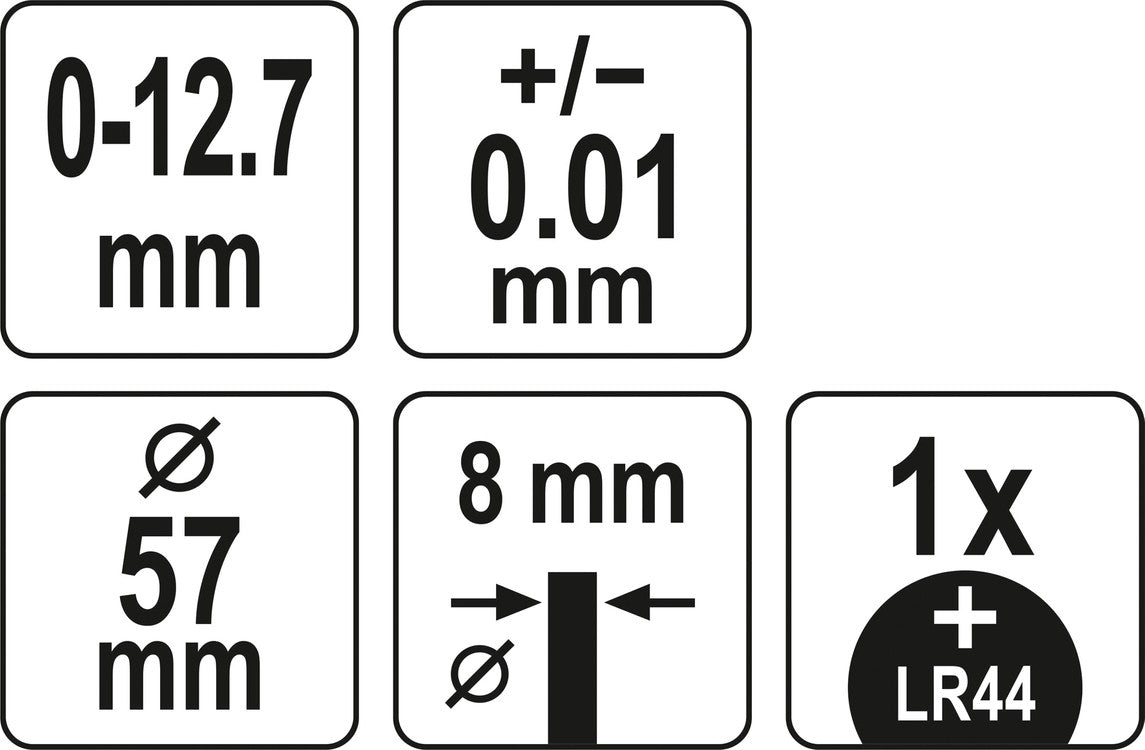 ELECTRONIC DIAL INDICATORS 0-12,7MM (YT-72453)