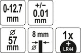 ELECTRONIC DIAL INDICATORS 0-12,7MM (YT-72453)