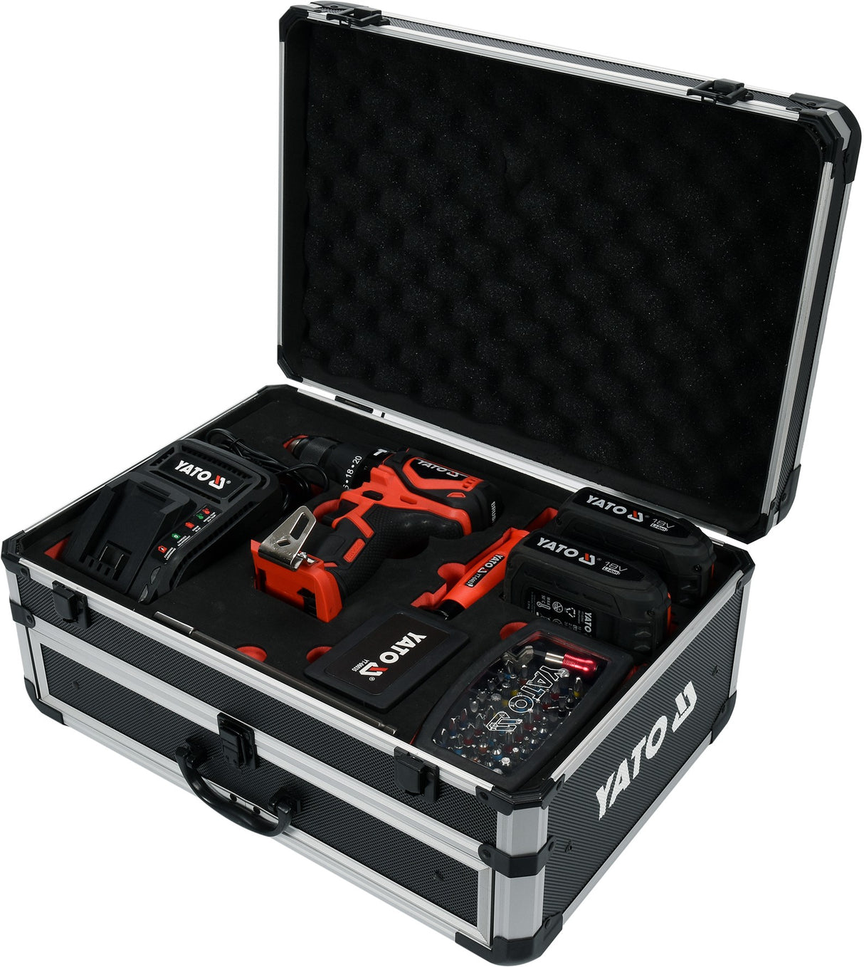 CORDLESS BRUSHLESS DRILL / DRIVER | WITH KIT 18V, 2 BATTERIES | 126 PCS. (YT-44250)
