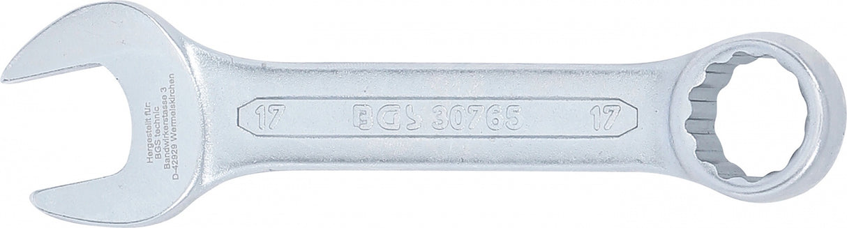 COMBINATION SPANNER | EXTRA SHORT | 17 MM (30765)