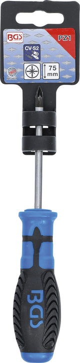 SCREWDRIVER | CROSS SLOT PZ1 | BLADE LENGTH 75 MM (4932)