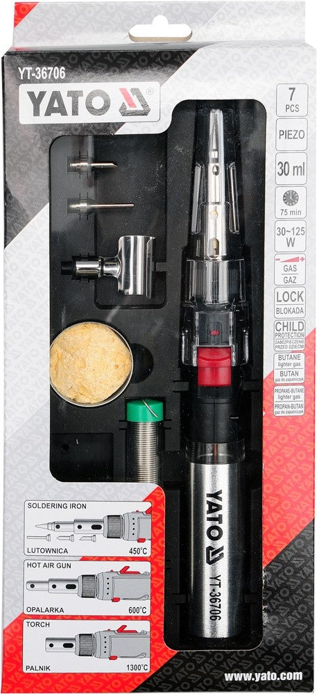 3IN1 SLODERING IRON/TORCH/HOT BLOWER SET (YT-36706)
