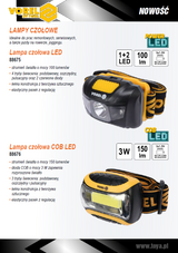 HEADLAMP COB LED 3W (88676)