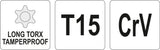 TORX SECURITY KEY LONG T15 (YT-05515)