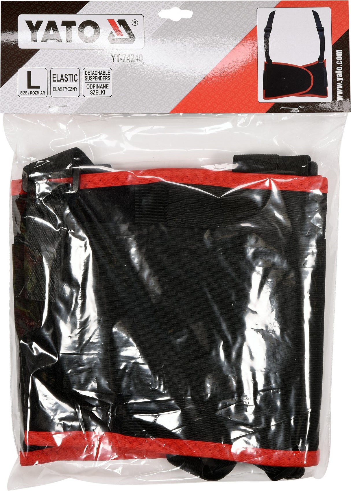 PROTECTIVE WAIST BELT WITH SUSPENDERS | SIZE L (YT-74240)