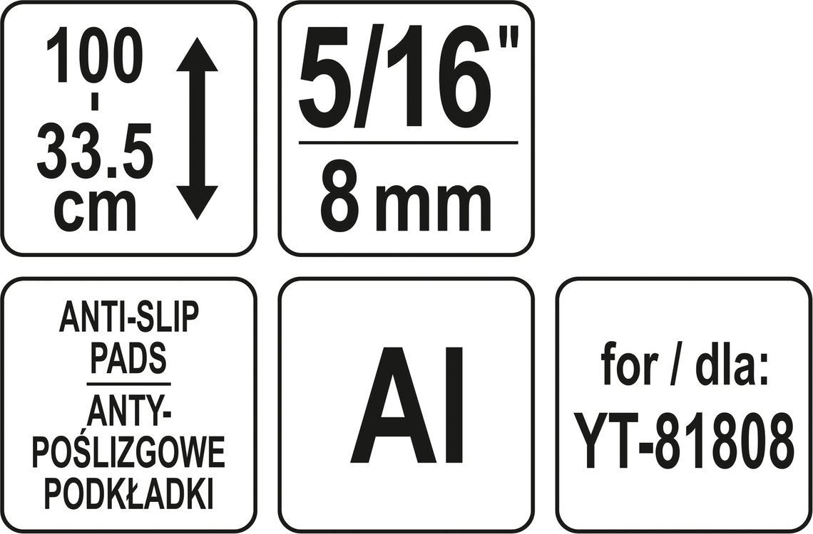 ADJUSTABLE TRIPOD 5/16" (YT-81809)