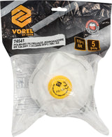 DISPOSABLE DUST MASKS W.VALVE CDC3V 5PCS (74541)