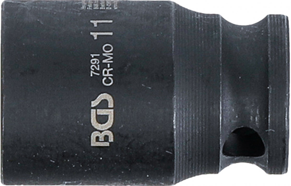 IMPACT SOCKET, HEXAGON | 6.3 MM (1/4") DRIVE | 11 MM (7291)