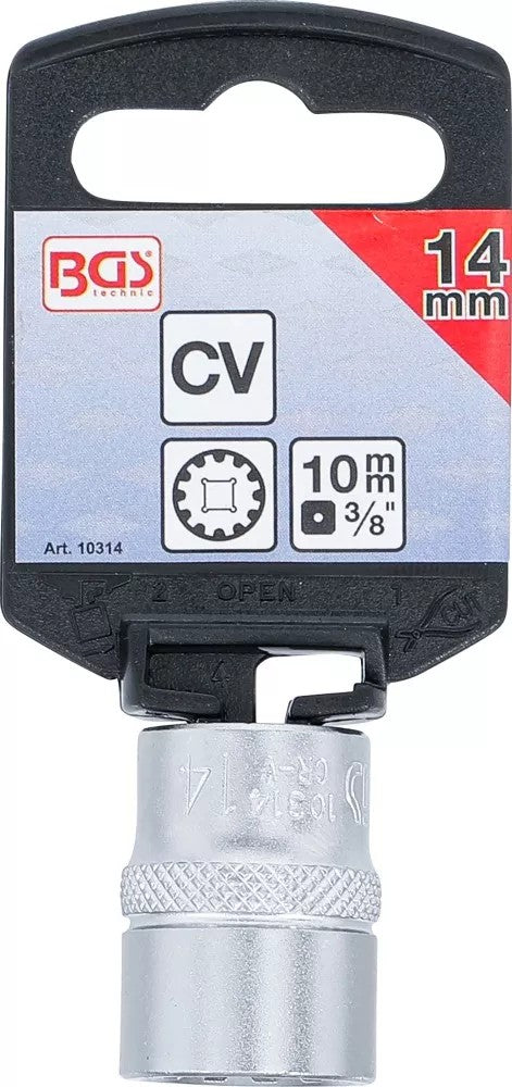 SOCKET, GEAR LOCK | 10 MM (3/8") DRIVE | 14 MM (10314)