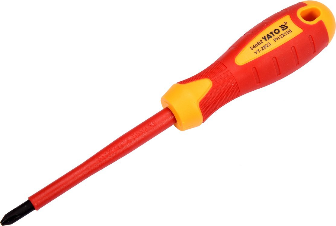 INSULATED SCREWDRIVER PH2X100MM (YT-2823)