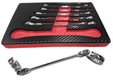 BRAKE LINE WRENCH SET | DOUBLE FLEX HEAD | 9 - 21 MM | 6 PCS. (FFW6)