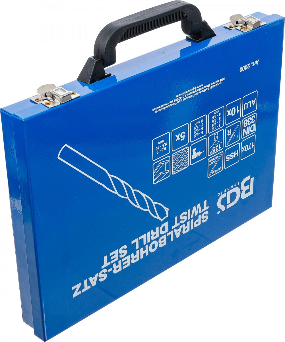 TWIST DRILL SET | HSS | 5% COBALT ALLOY | 1 - 10 MM | 170 PCS. (2000)