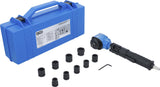 AIR IMPACT WRENCH | ANGLED AND IMPACT SOCKET SET | 12.5 MM (1/2") | 650 NM | 10 PCS. (74348)