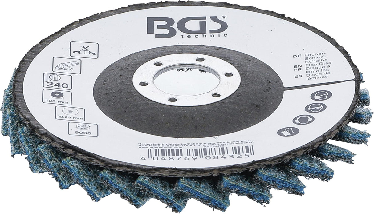 FLAP DISC | NON-WOVEN | Ø 125 MM | GRAIN SIZE 240 (74476)