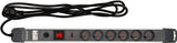 SURGE PROTEC POWER STRIP W.G. 6S 3M ALU (72373)