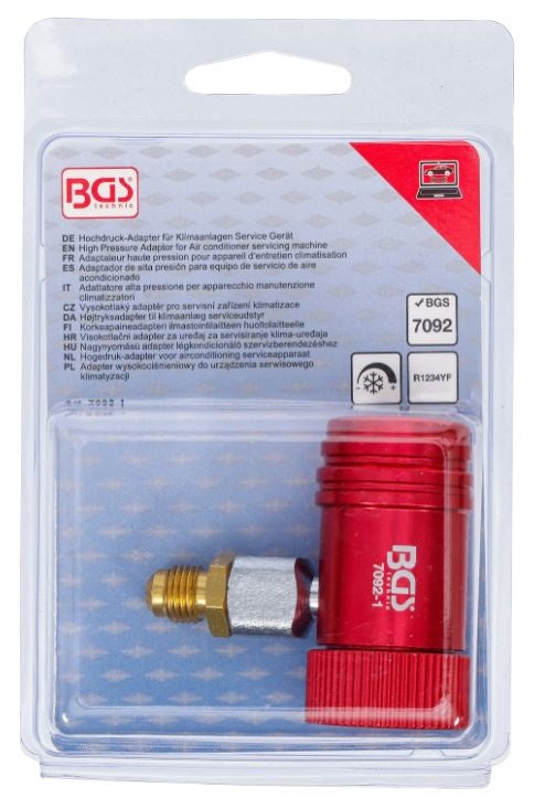 HIGH-PRESSURE ADAPTER FOR AIR CONDITIONING SERVICE EQUIPMENT 7092 | R1234YF (7092-1)