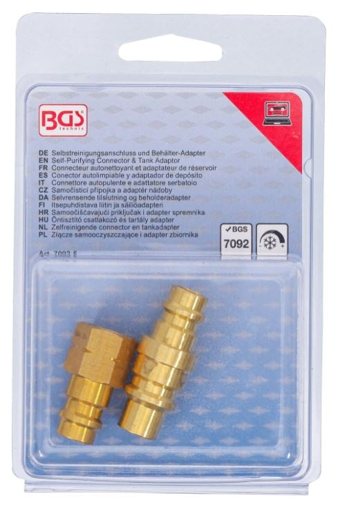 REFRIGERANT CLEANING CONNECTION AND TANK ADAPTER FOR BGS UNIT 7092 (7092-5)
