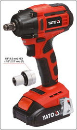 IMPACT SCREWDRIVER BL MOTOR 1/2'' - 3AH (YT-82802)