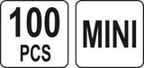 CAR FUSE ASSORTMENT 100 PCS MINI LOW PRO (YT-83145)