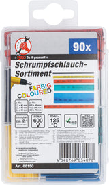 SHRINK TUBE ASSORTMENT | COLOURED | 90 PCS. (88150)