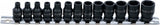 IMPACT SOCKET SET, HEXAGON | 6.3 MM (1/4") DRIVE | 4 - 14 MM | 13 PCS. (5296)