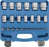 SOCKET SET, HEXAGON | 6.3 MM (1/4") / 12.5 MM (1/2") DRIVE | INCH SIZES | 24 PCS. (2246)