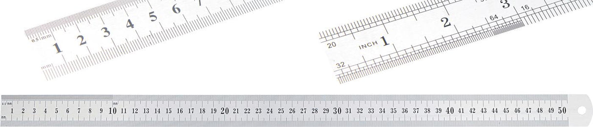 STEEL SCALE | FLEXIBLE | STAINLESS STEEL | 0.5 M (50889)