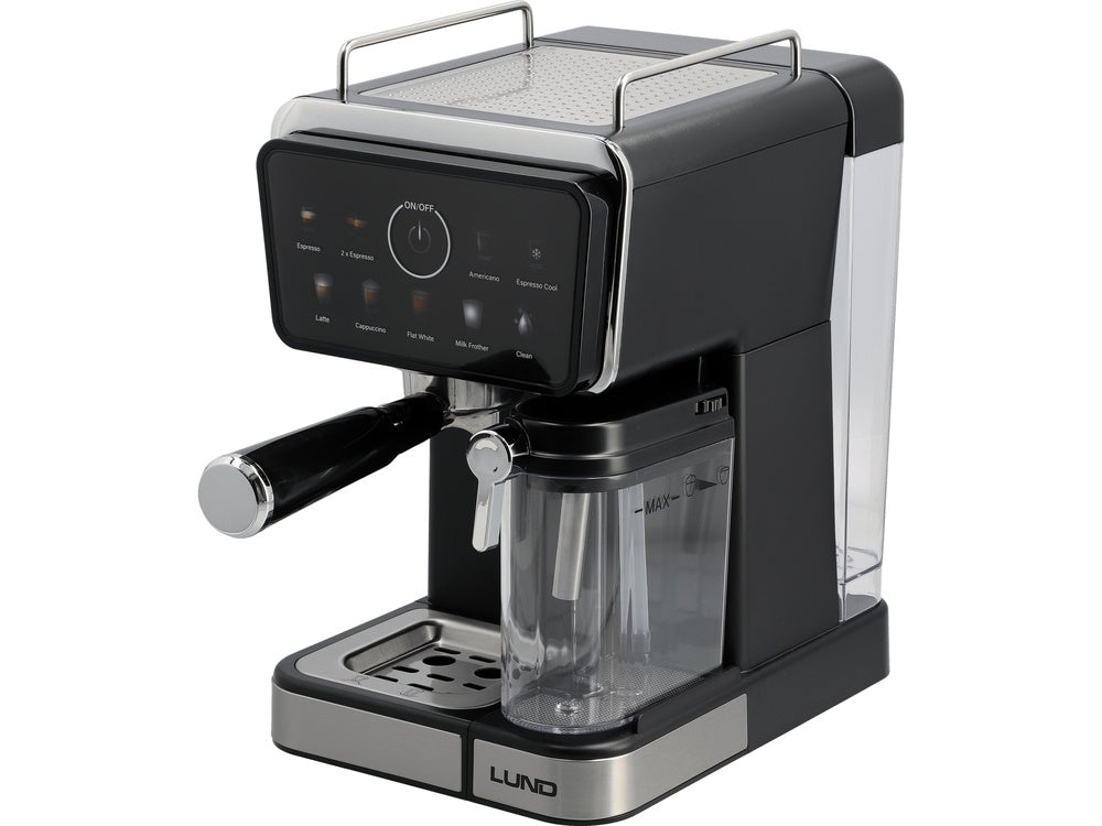 PRESSURE COFFEE MAKER WITH MILK FROTHER 1350W (68502)