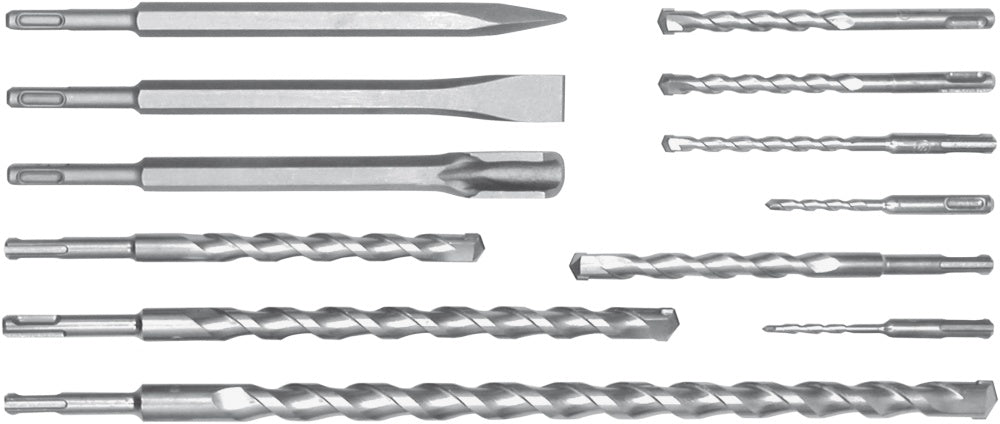 DRILL AND CHISEL SET | SDS PLUS | 5-20 MM | 12 PCS. (23585)