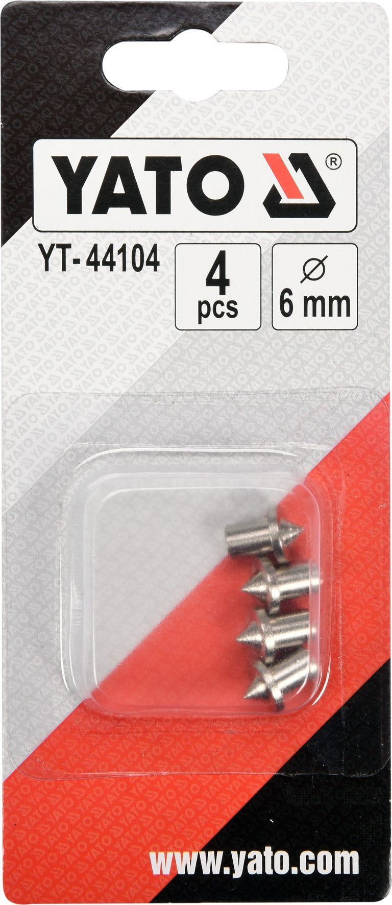 DOWELLING CENTRE POINTS 6MM/ 4PCS (YT-44104)