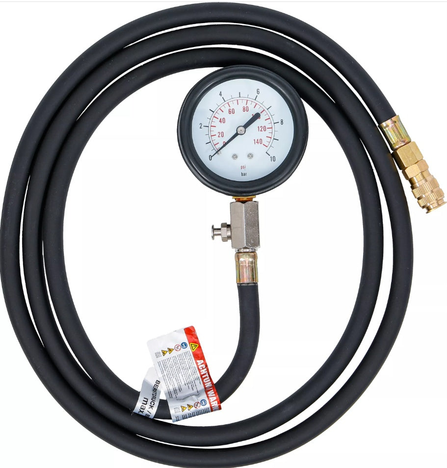 GAUGE WITH VALVE | 0 - 10 BAR | FOR BGS 8007 (8007-2)